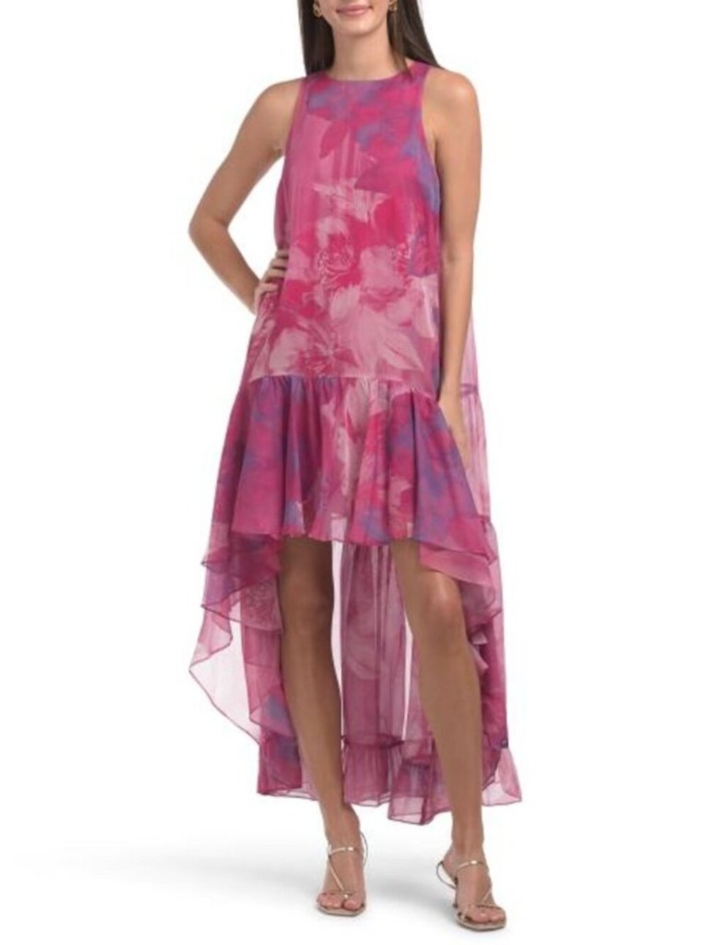 ONE33 SOCIAL High Neck Hi-lo Gown